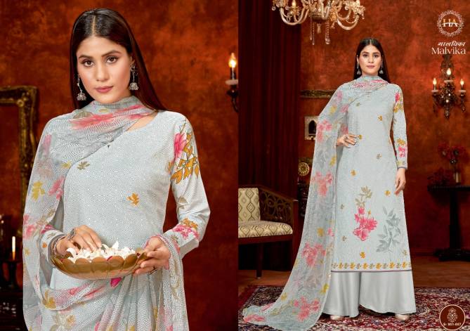Harshit Malvika New Ethnic Wear Cambric Cotton Dress Material Collection